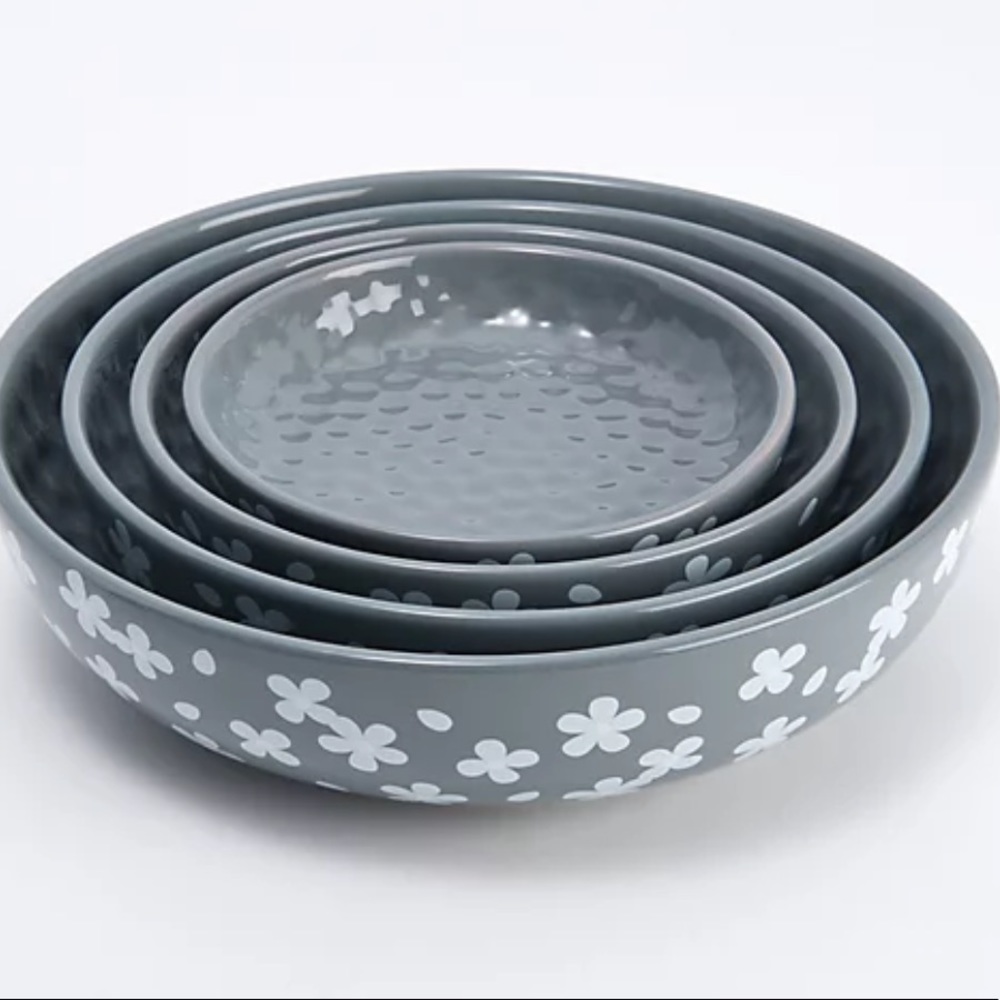 Temp-tations Fields of Flowers Set of 4 Bowls